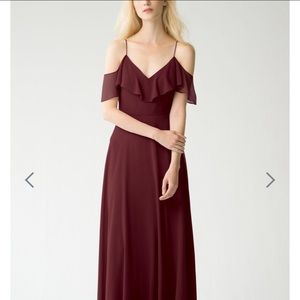 Jenny Yoo Mila Dress in Hibiscus damaged